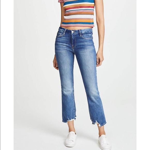 Frame Denim Denim - Frame Le Crop Mini Boot Clapson 26 destroyed hem